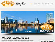 Tablet Screenshot of acemetrocab.com
